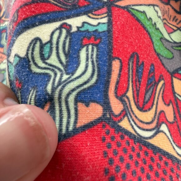 Aloha from Deer Streetwear Funky Colorful Artsy Dragon Sweatshirt Size M - Picture 6 of 12